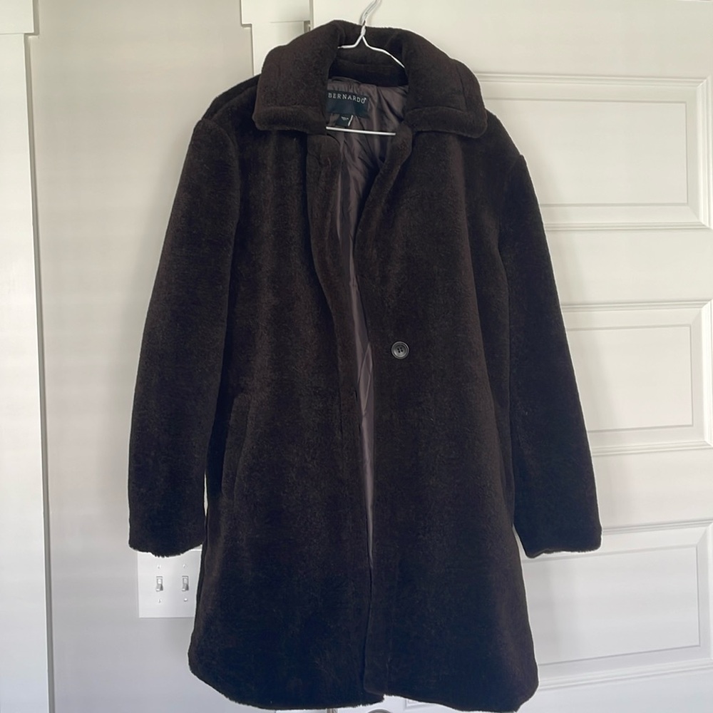NEVER WORN! Mid-length Faux Fur Jacket